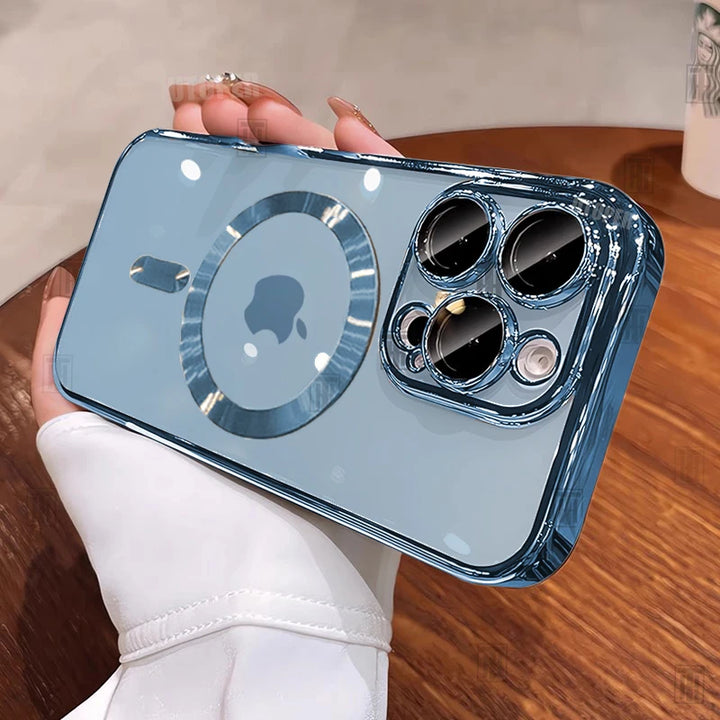 Luxury Desert Gold MagSafe Case – Sleek Protection for iPhone 12-16 Pro Max