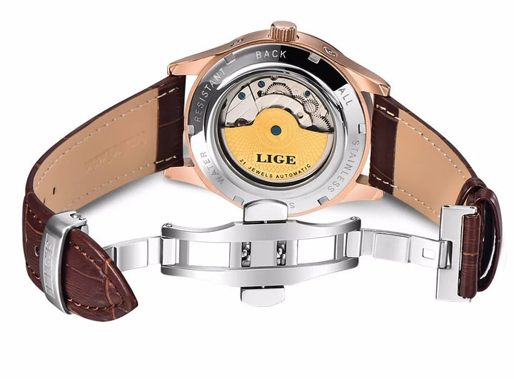 Luxury Lige Automatic Watch – Elegant, Durable, and Waterproof