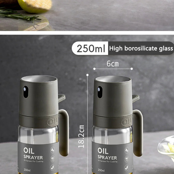 Elegant Glass Dispenser for Cooking, Air Fryer & Salads