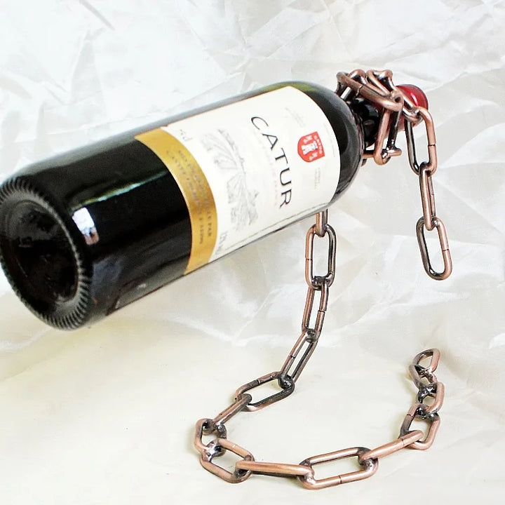 Floating Wine Rack – Unique Bottle Holder for Home or Bar