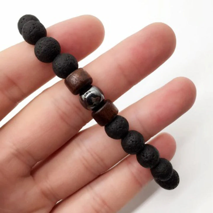 Men’s Lava Rock Bracelet – Strength, Style & Energy in One