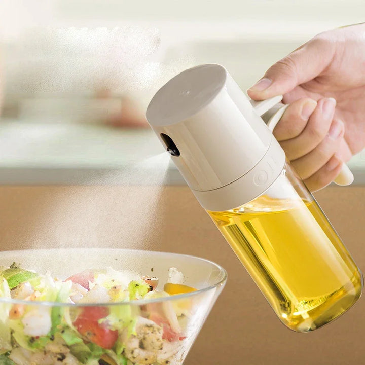 Elegant Glass Dispenser for Cooking, Air Fryer & Salads