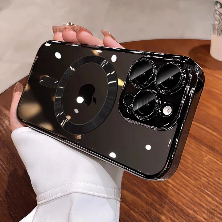 Luxury Desert Gold MagSafe Case – Sleek Protection for iPhone 12-16 Pro Max