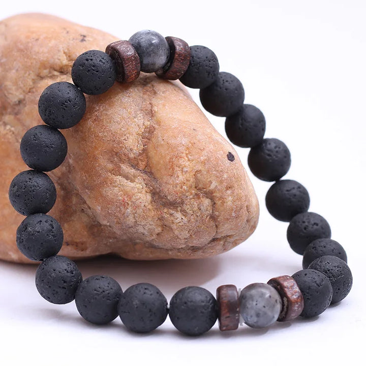 Men’s Lava Rock Bracelet – Strength, Style & Energy in One