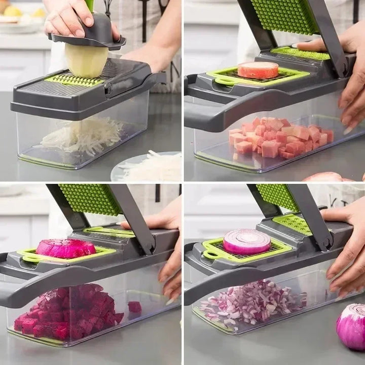 Ultimate Vegetable Slicer – Multifunctional Tool for Effortless Cooking Prep