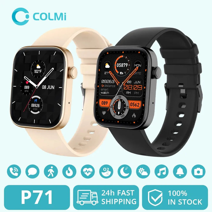 Smartwatch with Voice Call – Health Monitoring, Waterproof, and Smart Notifications