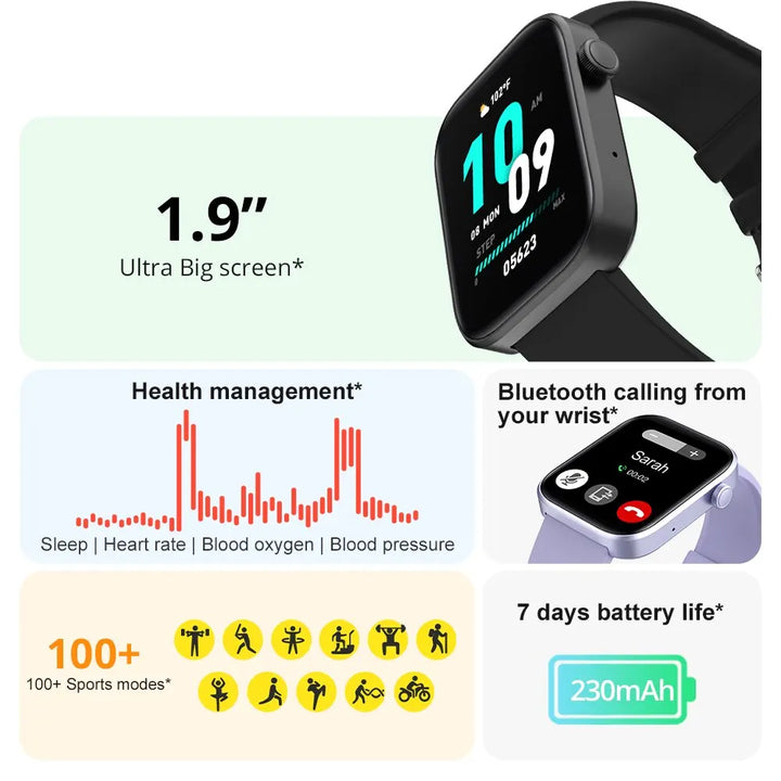 Smartwatch with Voice Call – Health Monitoring, Waterproof, and Smart Notifications