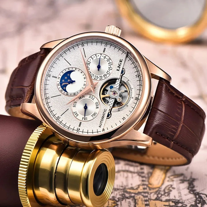 Luxury Lige Automatic Watch – Elegant, Durable, and Waterproof