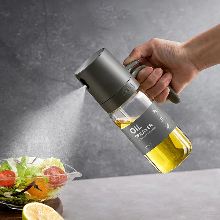 Elegant Glass Dispenser for Cooking, Air Fryer & Salads