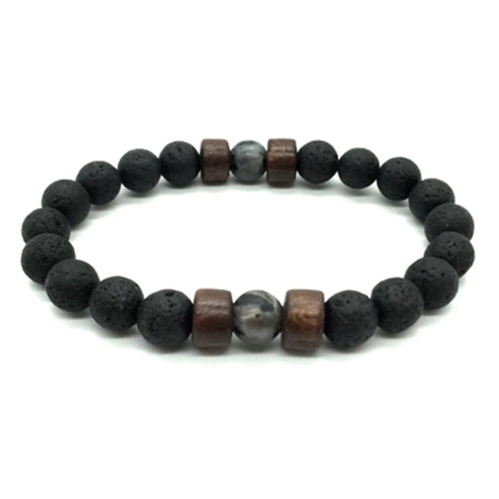 Men’s Lava Rock Bracelet – Strength, Style & Energy in One