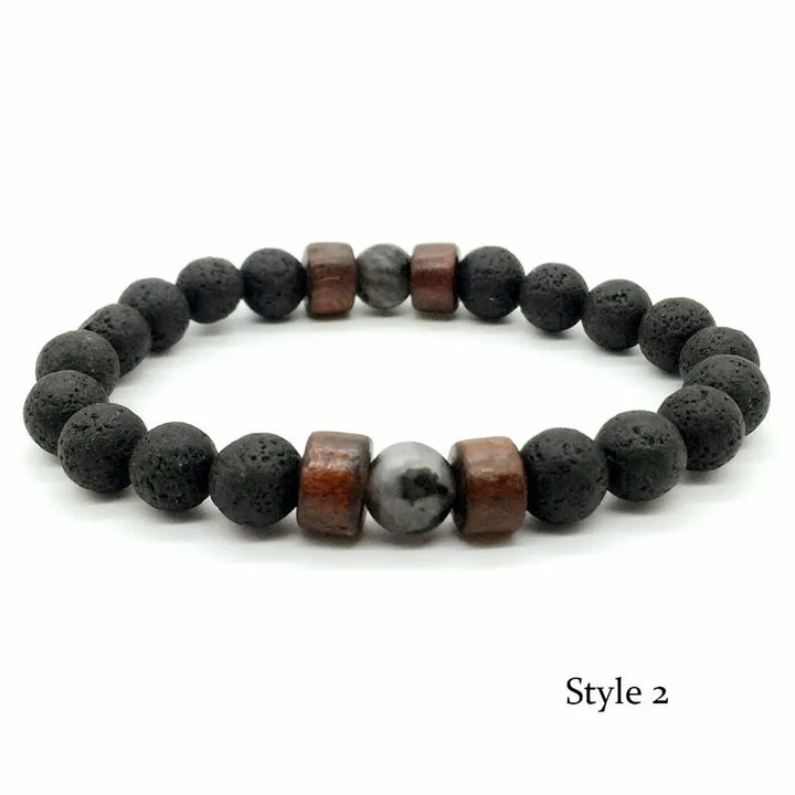 Men’s Lava Rock Bracelet – Strength, Style & Energy in One