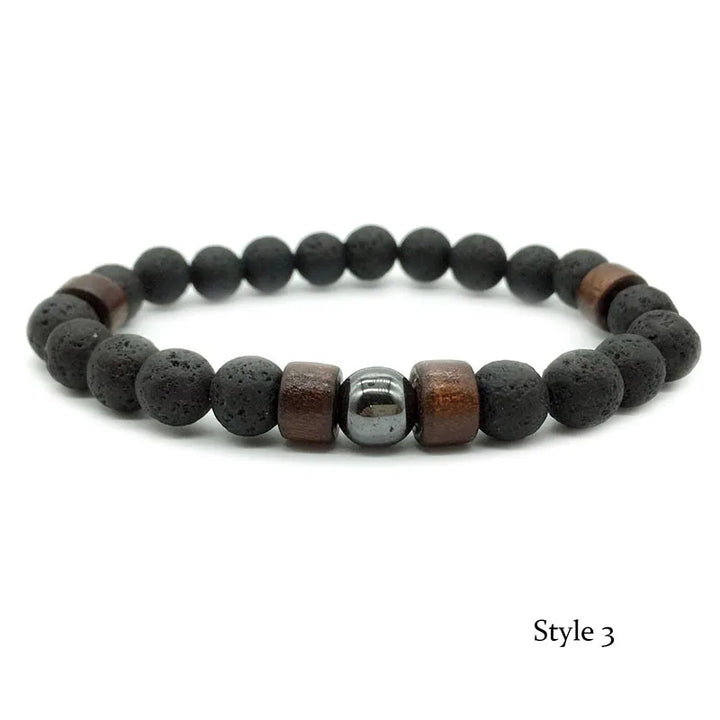 Men’s Lava Rock Bracelet – Strength, Style & Energy in One