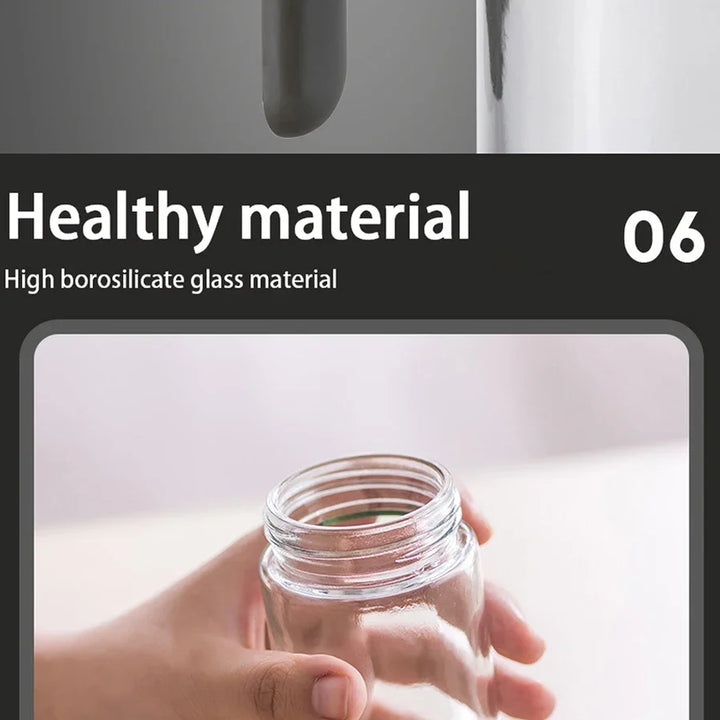 Elegant Glass Dispenser for Cooking, Air Fryer & Salads