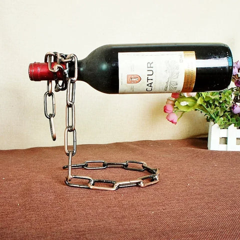 Floating Wine Rack – Unique Bottle Holder for Home or Bar