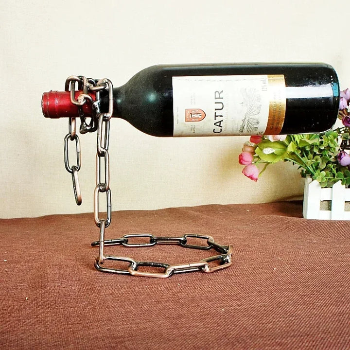 Floating Wine Rack – Unique Bottle Holder for Home or Bar